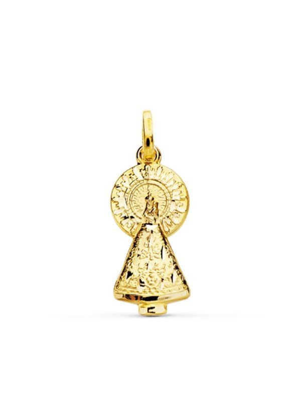 18K VIRGEN DEL PILAR SILUETA TALLADA...