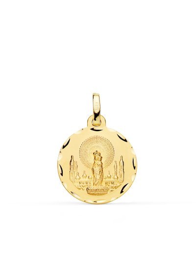 18K MEDALLA VIRGEN DEL...