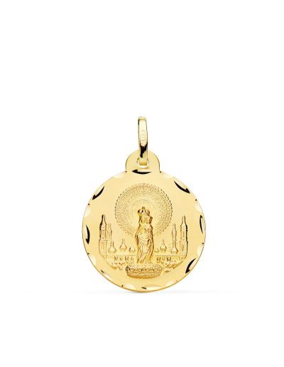 18K MEDALLA VIRGEN DEL...