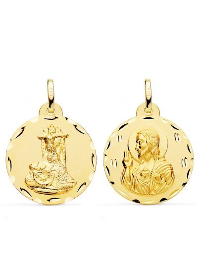 18K MEDALLA ESCAPULARIO...
