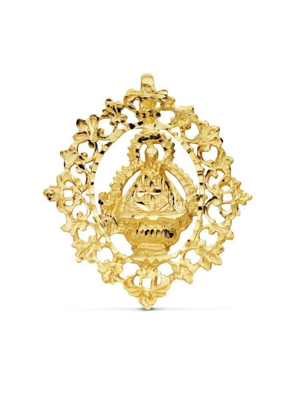 18K VIRGEN DE LA CABEZA CON CERCO...