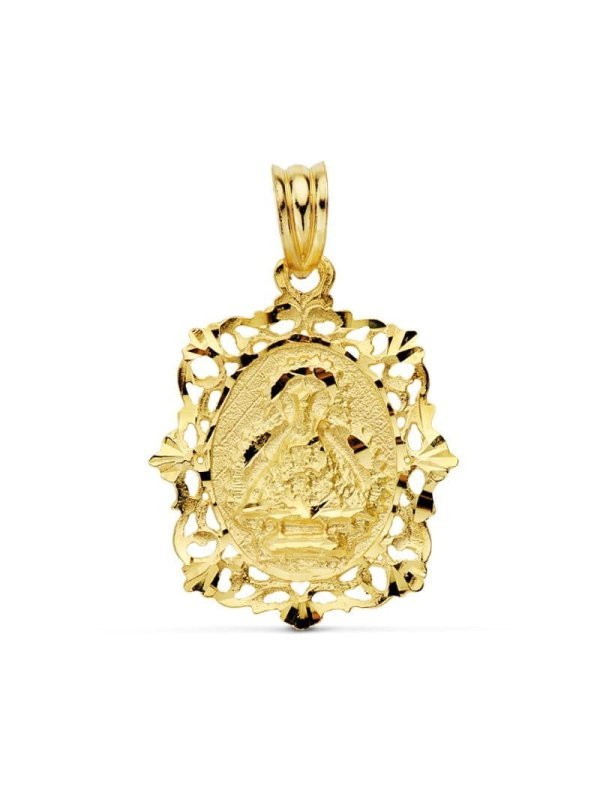 18K MEDALLA VIRGEN DE LA CABEZA CERCO...