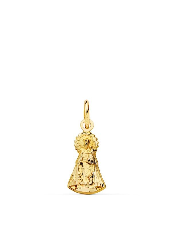 18K SILUETA VIRGEN DESAMPARADOS 15X8 MM