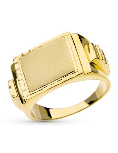 18K SELLO MACIZO CABALLERO...