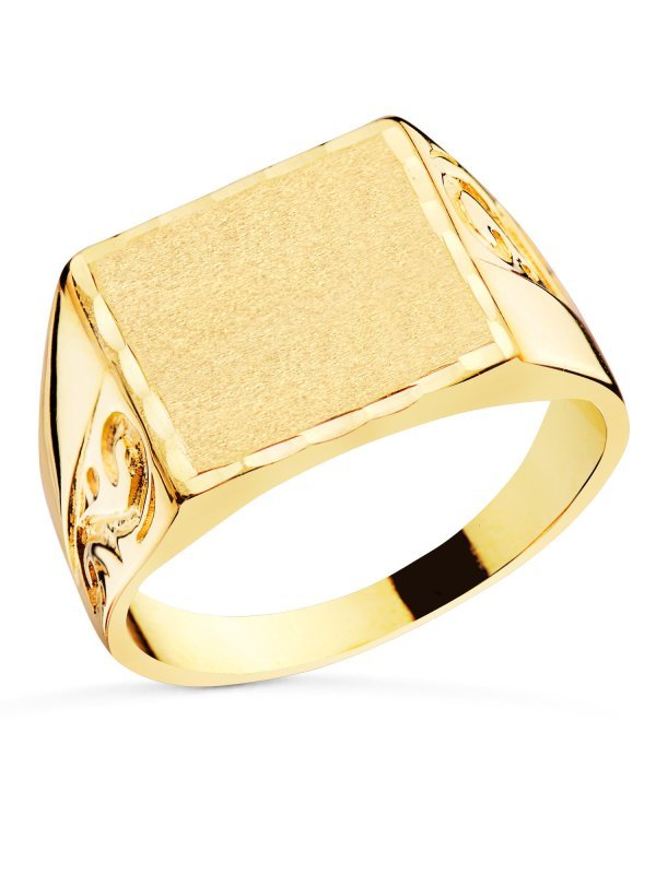 18K SELLO ORO AMARILLO CABALLERO...