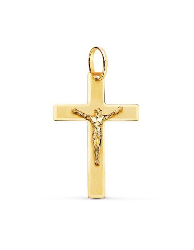 18K CRUZ ORO AMARILLO CON...
