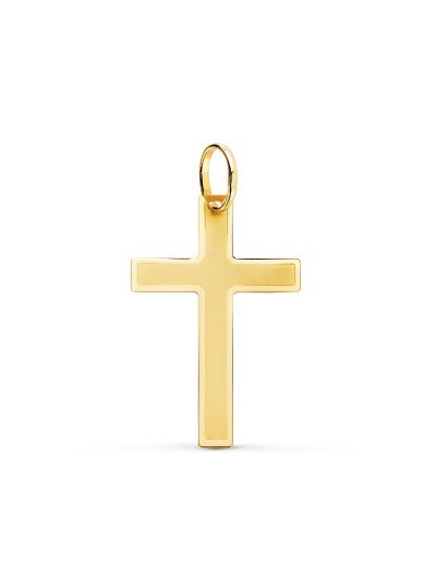 18K CRUZ ORO AMARILLO SIN...