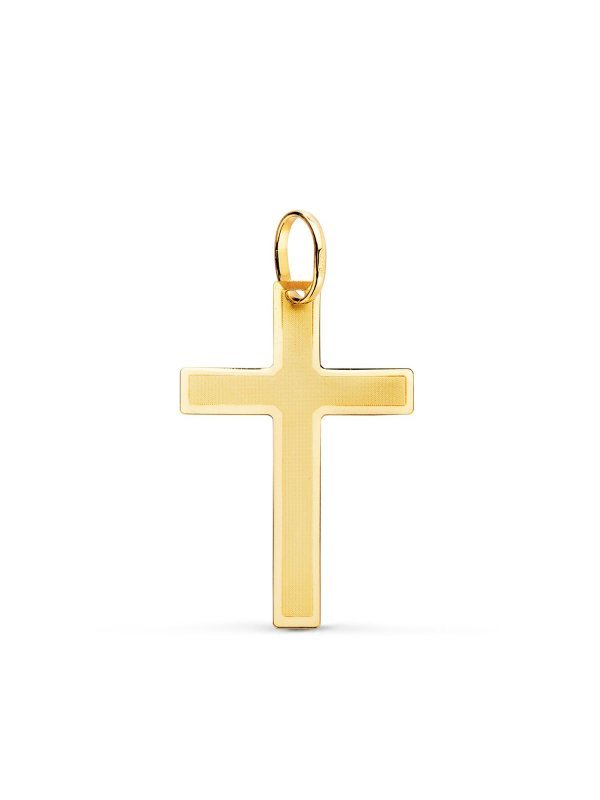 18K CRUZ ORO AMARILLO SIN CRISTO...