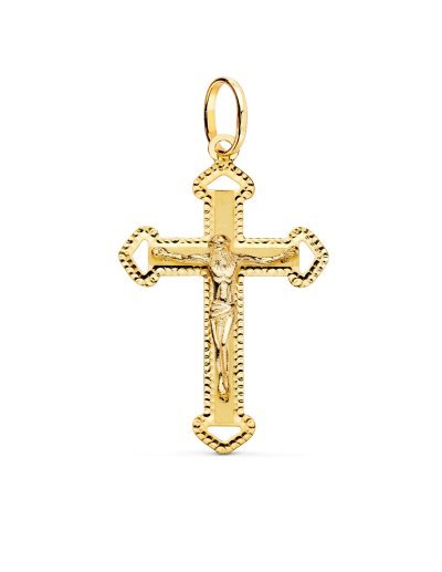 18K CRUZ ORO AMARILLO CON...