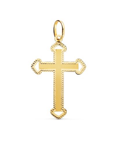 18K CRUZ ORO AMARILLO SIN...