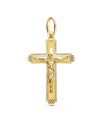 18K CRUZ ORO AMARILLO CON...