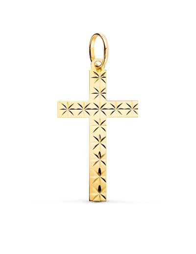 18K CRUZ ORO AMARILLO SIN...
