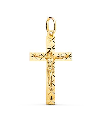18K CRUZ ORO AMARILLO CON...