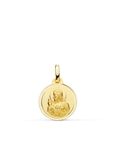 18K MEDALLA CRISTO SAGRADO...