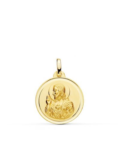 18K MEDALLA CRISTO SAGRADO...