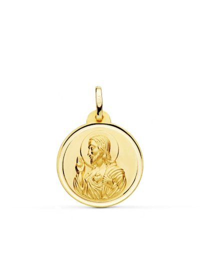 18K MEDALLA CRISTO SAGRADO...