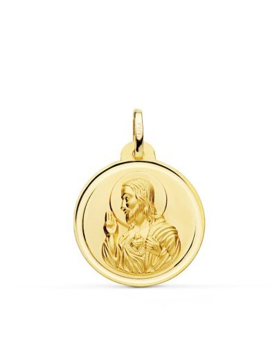 18K MEDALLA CRISTO SAGRADO...