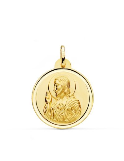 18K MEDALLA CRISTO SAGRADO...