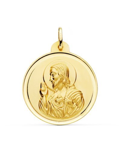 18K MEDALLA CRISTO SAGRADO...