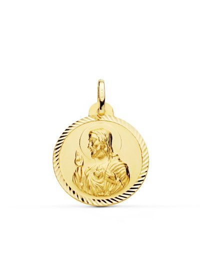 18K MEDALLA CRISTO SAGRADO...