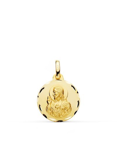 18K MEDALLA CRISTO SAGRADO...