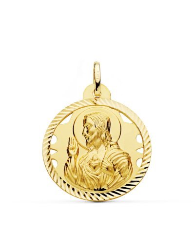 18K MEDALLA CRISTO SAGRADO...