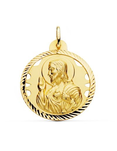 18K MEDALLA CRISTO SAGRADO...