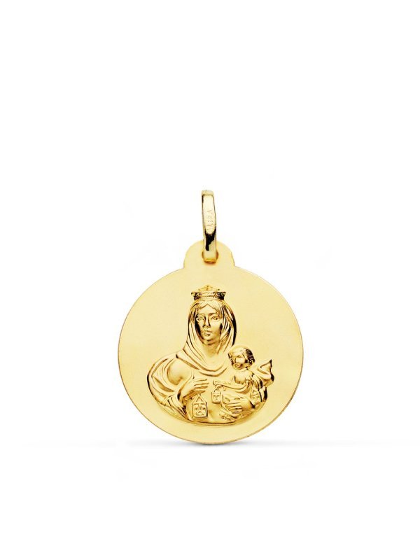 18K MEDALLA ORO AMARILLO VIRGEN DEL...