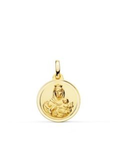 18K MEDALLA VIRGEN DEL...