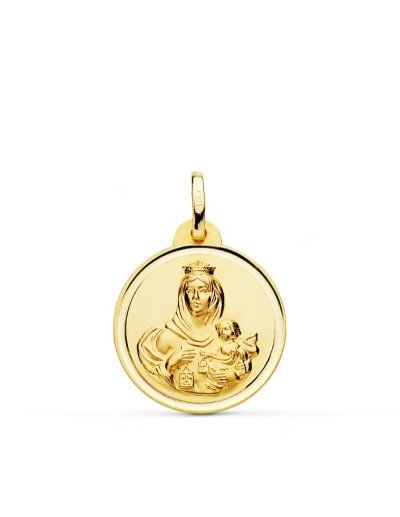 18K MEDALLA VIRGEN DEL...