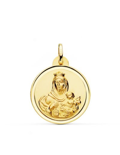 18K MEDALLA VIRGEN DEL...