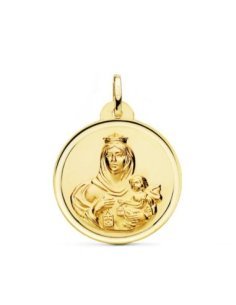 18K MEDALLA VIRGEN DEL...