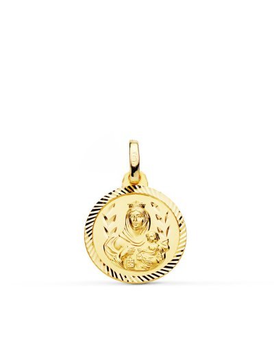 18K MEDALLA VIRGEN DEL...