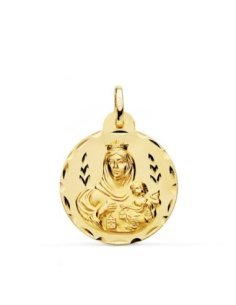 18K MEDALLA VIRGEN DEL...