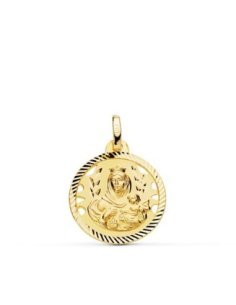 18K MEDALLA VIRGEN DEL...