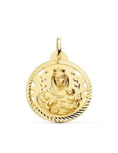 18K MEDALLA VIRGEN DEL...