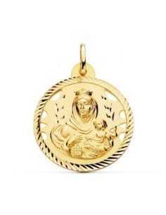 18K MEDALLA VIRGEN DEL...