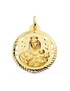 18K MEDALLA VIRGEN DEL...