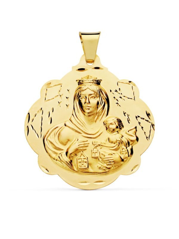 18K MEDALLA VIRGEN DEL CARMEN...