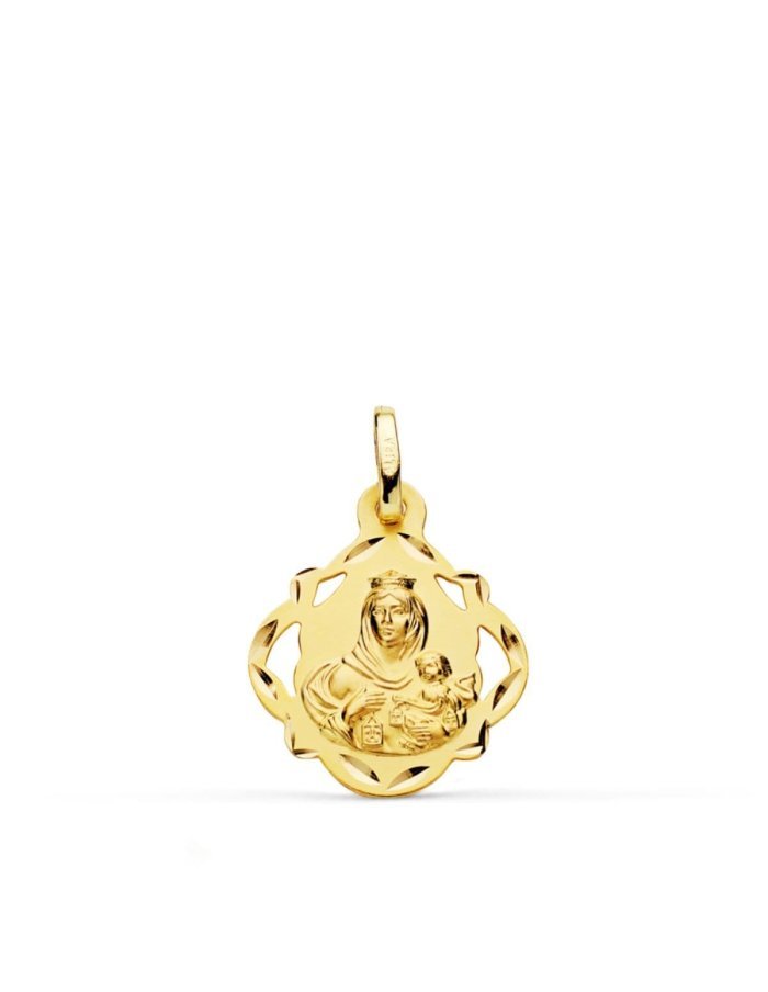 18K MEDALLA VIRGEN DEL CARMEN...