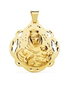 18K MEDALLA VIRGEN DEL...