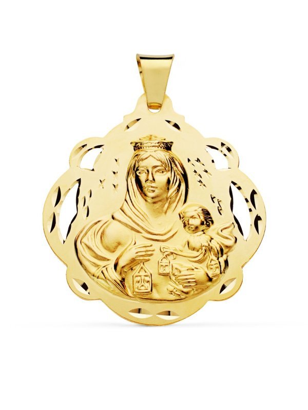 18K MEDALLA VIRGEN DEL CARMEN...