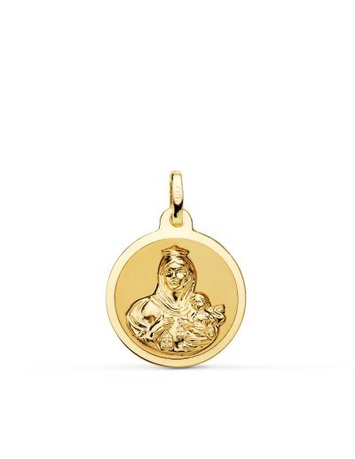 18K MEDALLA VIRGEN DEL...