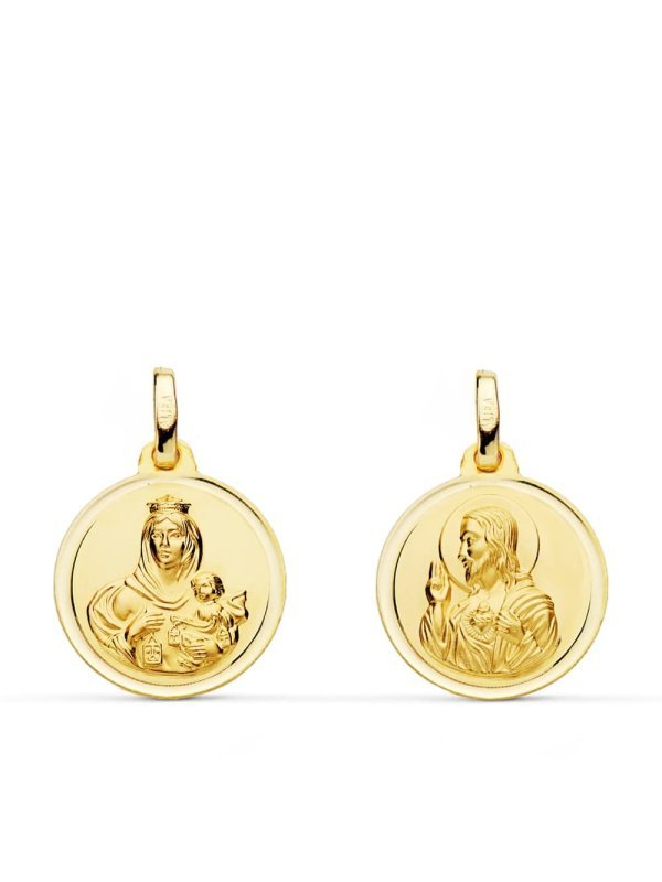 18K ESCAPULARIO BISEL VIRGEN DEL...