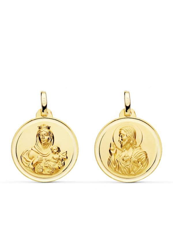 18K ESCAPULARIO BISEL VIRGEN DEL...