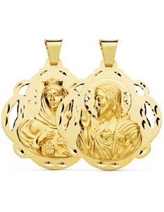 18K ESCAPULARIO VIRGEN DEL...