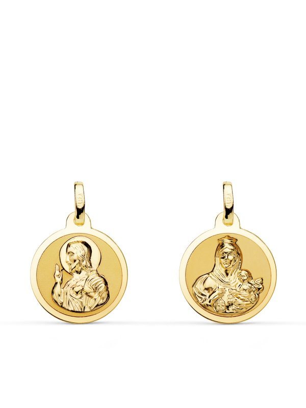 18K ESCAPULARIO BRILLO VIRGEN DEL...