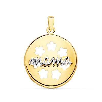 18K COLGANTE ORO BICOLOR...