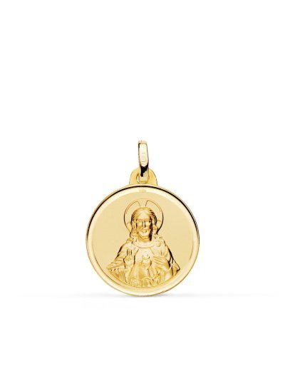 18K MEDALLA CRISTO SAGRADO...