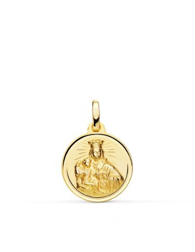 18K MEDALLA VIRGEN MARIA...